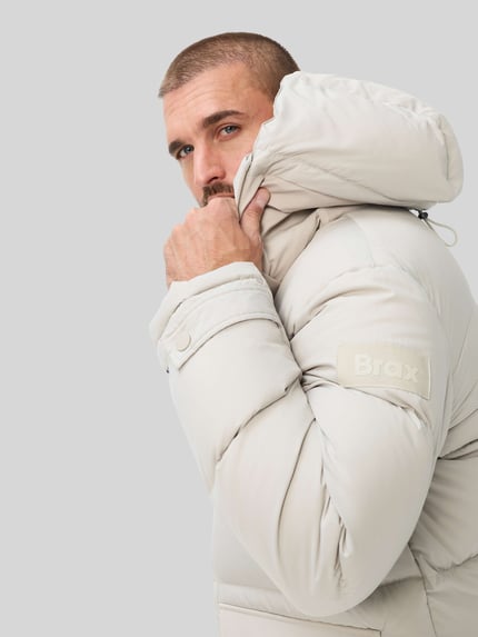 Brax Daunenjacke mit Kapuze Offwhite 3