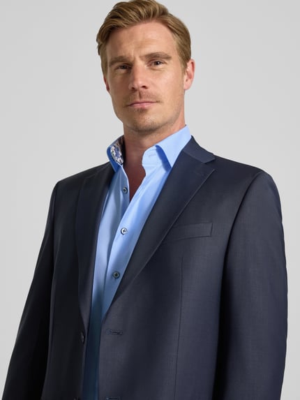 OLYMP SIGNATURE tailored fit vrijetijdshem met kentkraag model 'Savio' Bleu - 3
