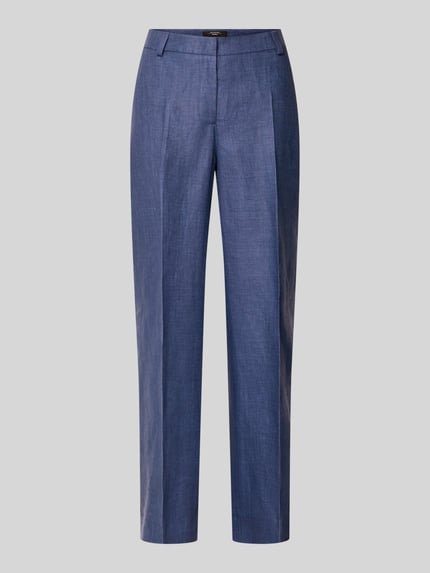 Regular Fit straight Leg Anzughose aus reinem Leinen Modell 'MALIZIA' Shop The Look MANNEQUINE