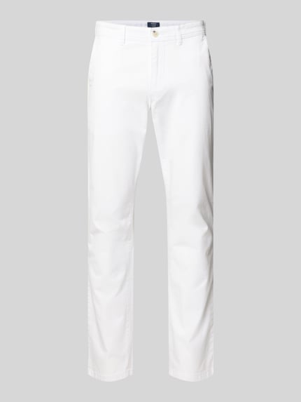 MCNEAL Chinosy o kroju slim fit z wpuszczanymi kieszeniami Biały 2