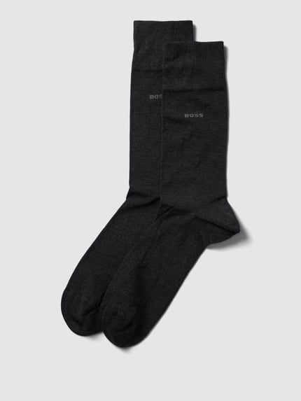 BOSS Socken aus Baumwoll-Mix im 2er-Pack Anthrazit 1