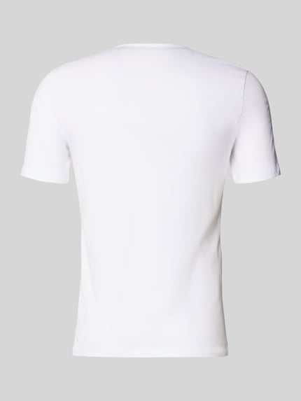 Produktfoto, T-Shirt mit Label-Print im 3er-Pack von HUGO, Herren T-Shirt aus Reine Baumwolle, Gerader-Schnitt, Unifarbenes-Design, Rundhalsausschnitt