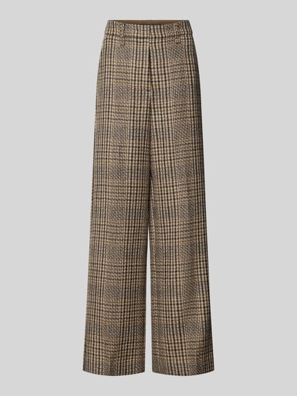 wide fit stoffen broek van zuivere scheerwol Shop The Look MANNEQUINE