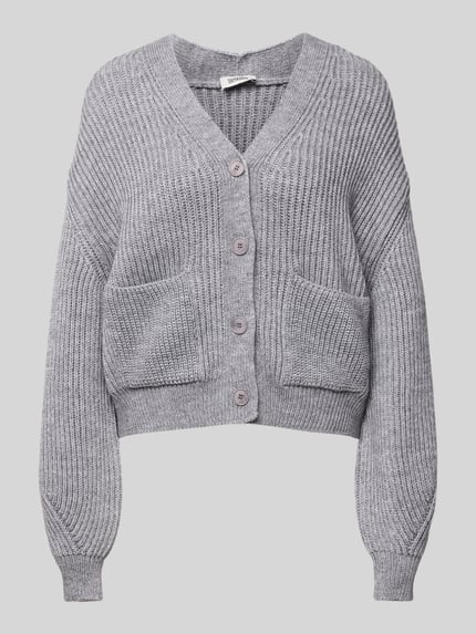 DRYKORN Oversized gebreid jack met wol Middengrijs gemêleerd - 2