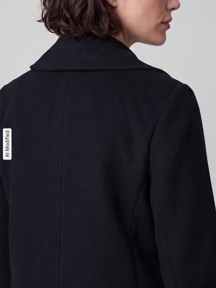Gil Bret Regular Fit Kurzmantel aus Woll-Kaschmir-Mix  Marine 3