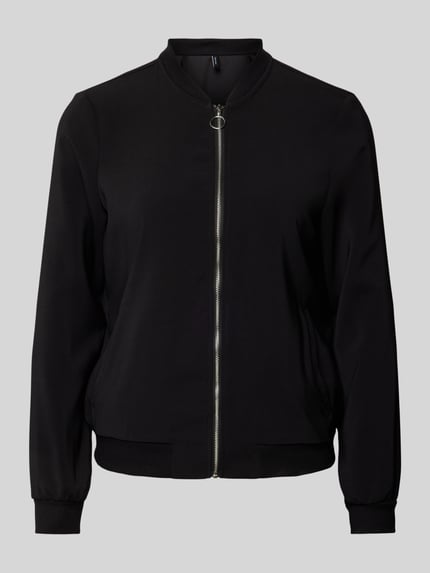 VERO MODA Bomberjack met steekzakken opzij, model 'COCO' Zwart - 2