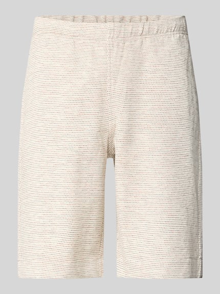 Produktfoto, Shorts mit elastischem Bund und Gesäßtaschen von PAUL SMITH aus Reine Baumwolle in Regular-Fit, beige Struktur, Bundweite 41 cm, Innenbeinlänge 27 cm.