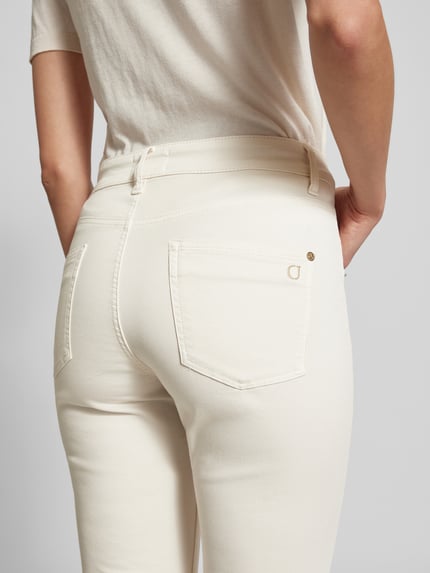 CAMBIO Slim Fit Jeans mit verkürztem Schnitt Modell 'PIPER' Offwhite 3