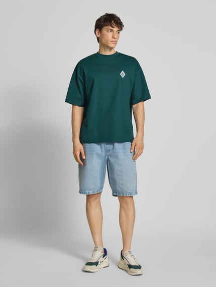 REVIEW T-shirt z okrągłym dekoltem Ciemnozielony 1