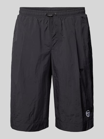 Sergio Tacchini Regular Fit Shorts mit Bundfalten Modell 'ISPICA' Black 2