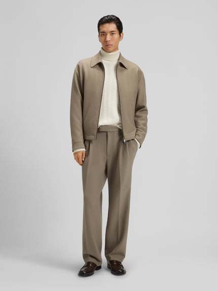 BOSS Regular Fit Rollkragenpullover aus reiner Schurwolle Modell 'HATILO' Offwhite 1