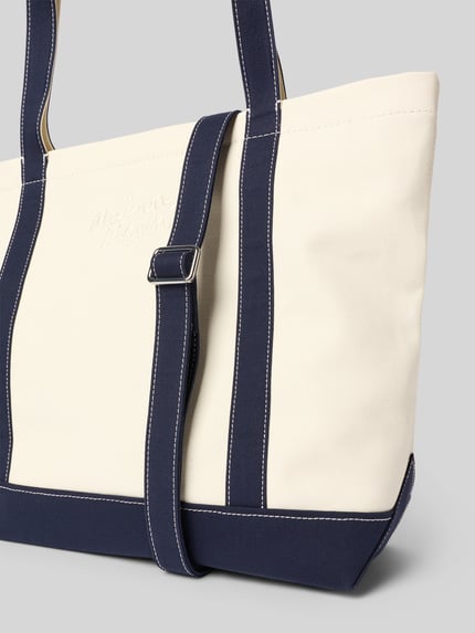 MAISON KITSUNÉ Shopper mit abnehmbarem Schulterriemen Ecru 2