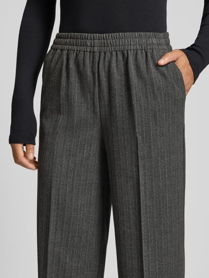LeGer Broek met elastische band, model 'Shannon' Antraciet - 3