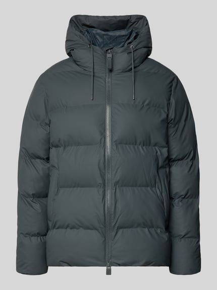 Rains Steppjacke mit Zweiwege-Reißverschluss Modell 'Alta' Graphit 2
