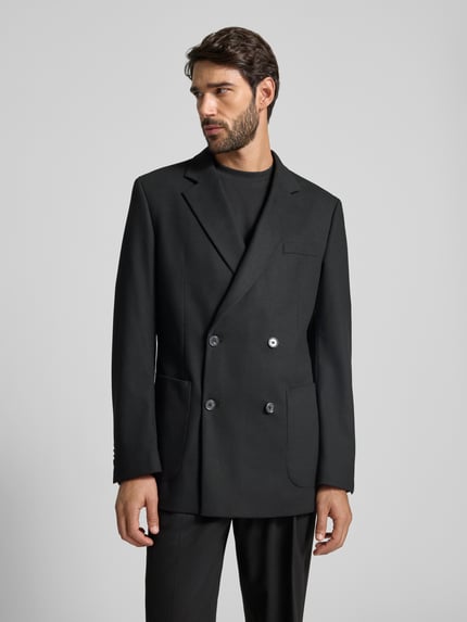 MCNEAL Regular fit colbert met viscose en reverskraag Zwart - 4
