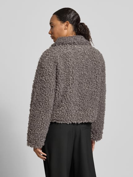 ONLY Teddyjacke mit hohem Kragenmodell Graphit 5