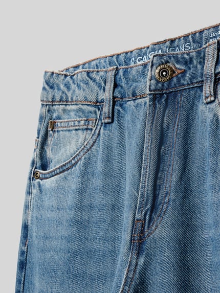 Garcia Baggy fit jeans in 5-pocketmodel, model 'Jaysen' Blauw - 2