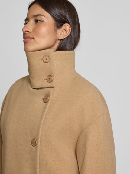ARMEDANGELS Loose Fit Kurzmantel aus Wolle Modell 'MAJELAA WOOL' Camel 3
