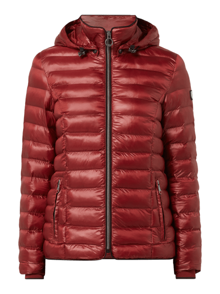 Wellensteyn Shaped Fit Steppjacke mit abnehmbarer Kapuze Modell 'ITALY HOOD' Hellrot 2