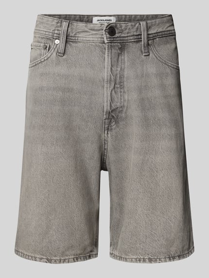 JACK & JONES Loose Fit Jeansshorts im 5-Pocket-Design Modell 'TONY' Hellgrau 2