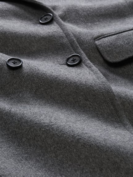 Tom Tailor Denim Regular Fit Mantel mit Reverskragen Dunkelgrau 6