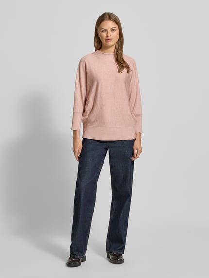 s.Oliver BLACK LABEL Golf damski o kroju relaxed fit z mieszanki wiskozy Różowawy 1
