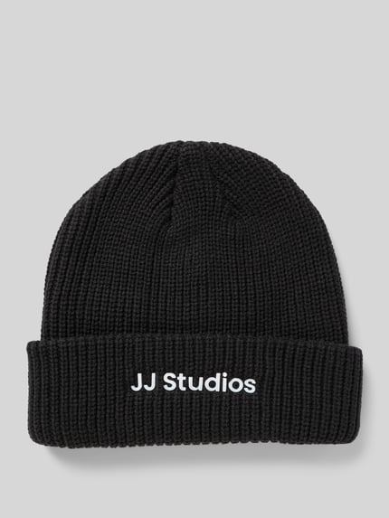 JACK & JONES Beanie mit Label-Detail Modell 'SOHO' Black 1
