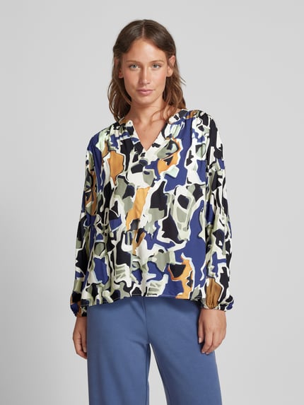Smith and Soul Blusenshirt mit V-Ausschnitt Offwhite 4