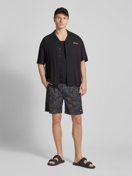 Dickies Regular Fit Shorts mit Allover-Print Modell 'SALTVILLE' Black 1