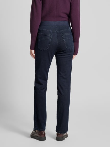 Raphaela By Brax Straight Fit Jeans mit elastischem Bund Dunkelblau 5