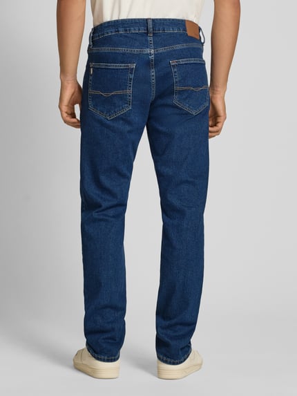 Pepe Jeans Jeansy o kroju straight fit z mieszanki bawełny model ‘CASH’ Ciemnoniebieski 5