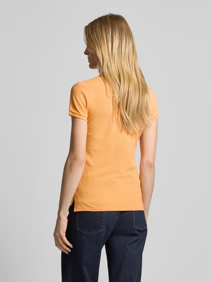 Polo Ralph Lauren Poloshirt mit Label-Stitching Modell 'JULIE' Orange 5
