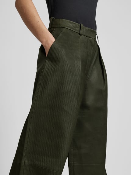 Remain Leren broek met achterzakken Lichtgrijs - 3