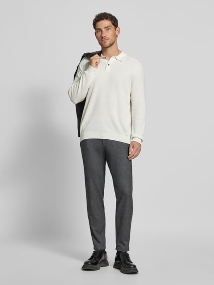 Brax Slim Fit Stoffhose mit Gesäßtaschen Modell 'Phil' Mittelgrau 1