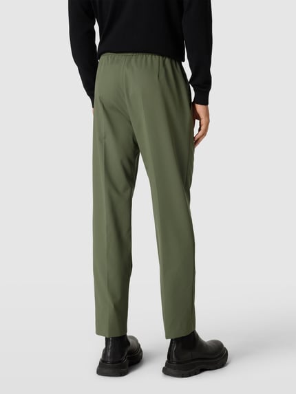 CK Calvin Klein Hose aus Viskose-Mix mit Bügelfalten Oliv 5