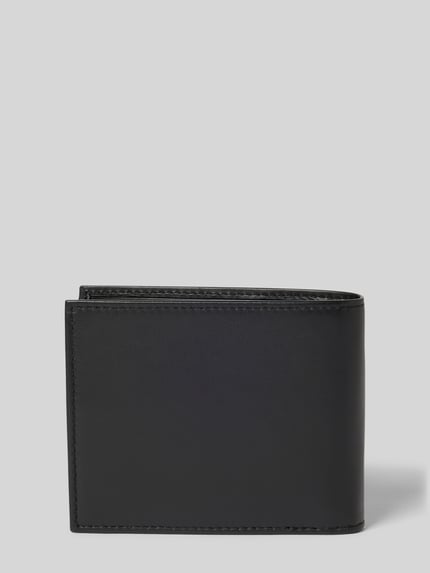 BOSS Portfel z naturalnej skóry bydlęcej model ‘RANDY_TRIFOLD’ Czarny 2