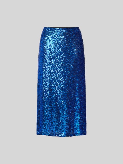 BAUM & PFERDGARTEN Midirok met pailletten Koningsblauw - 2