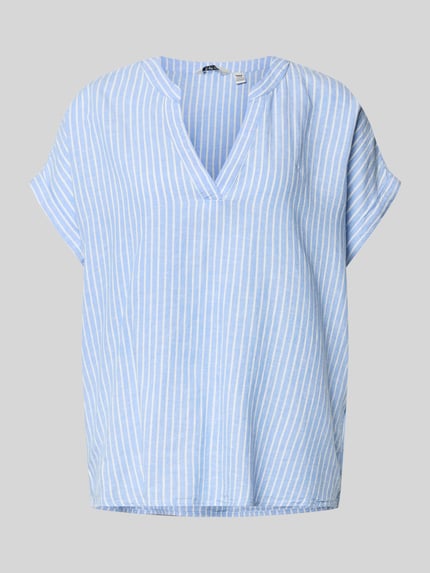 Blouseshirt van mix van linnen en viscose model 'FALAKKA' Shop The Look MANNEQUINE