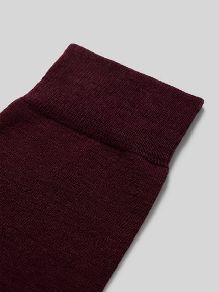 FALKE Sokken met labelstitching Rood - 2