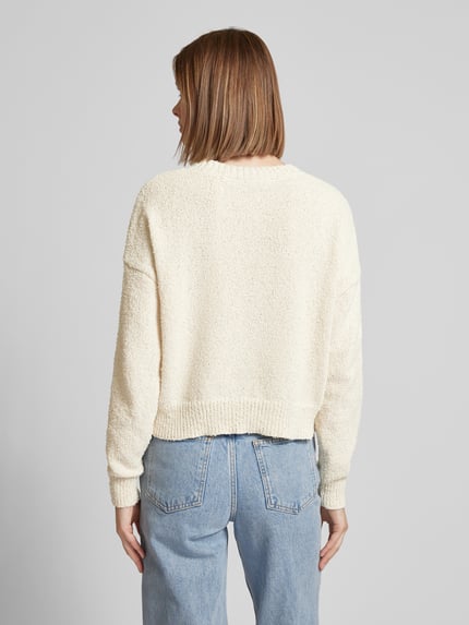ONLY Sweter z obniżonymi ramionami model ‘TERESA’ Écru 5