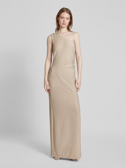 SWING Abendkleid mit seitlicher Raffung Gold 4