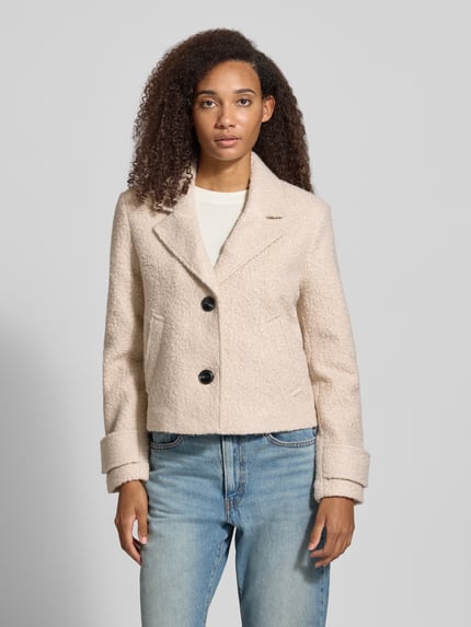 ONLY Teddyjacke mit breiten Umschlagärmeln Modell 'VALERIA' Sand 4