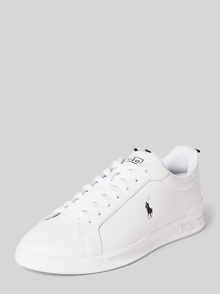 Polo Ralph Lauren Sneakers van leer met labelprint Wit - 1
