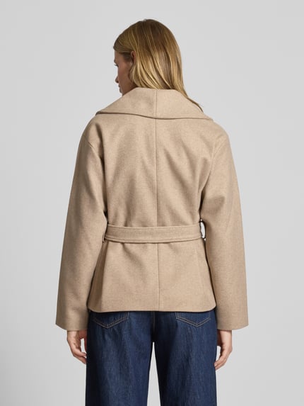 ONLY Regular fit jack met strikceintuur, model 'AUGUSTA LIFE' Zand gemêleerd - 5
