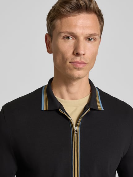 Paul Smith Regular Fit Cardigan mit Reißverschluss Black 3