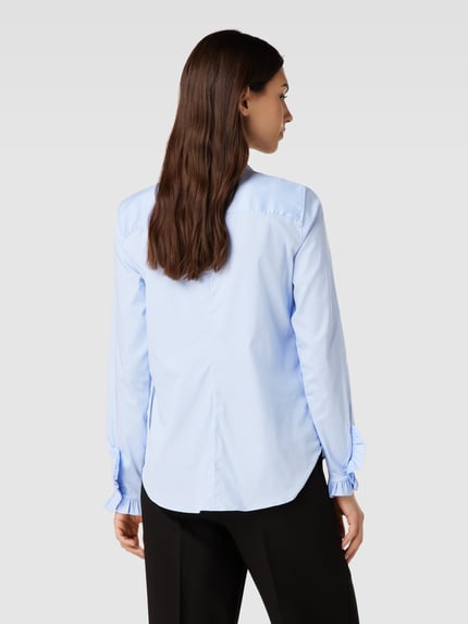MOS MOSH Blouse met opstaande kraag, model 'Mattie' Lichtblauw - 5
