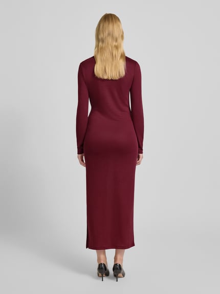 Rich & Royal Maxikleid mit Knoten-Detail Bordeaux 5