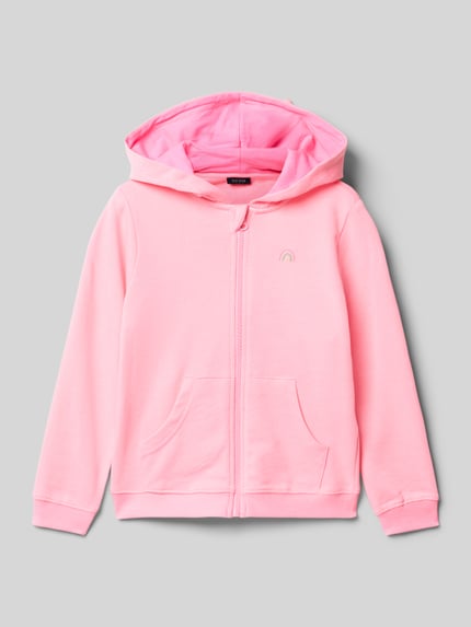 Blue Seven Sweatjacke mit Kapuze Neon Pink 1