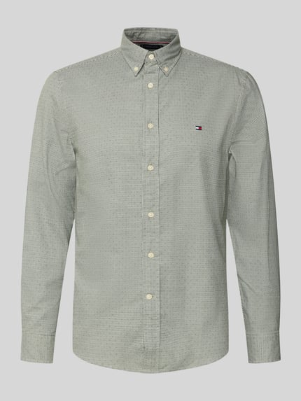 Tommy Hilfiger Slim Fit Freizeithemd aus reiner Baumwolle Khaki 2