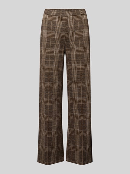 Raffaello Rossi Business-Hose mit Glencheck-Muster Dunkelbraun 2